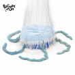 Medúza s otpickými vlákny v kruhovém závěsu